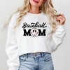 Simply Sage Market Women's Graphic Sweatshirt Baseball Mom Smiley Face Heart - 2 of 4