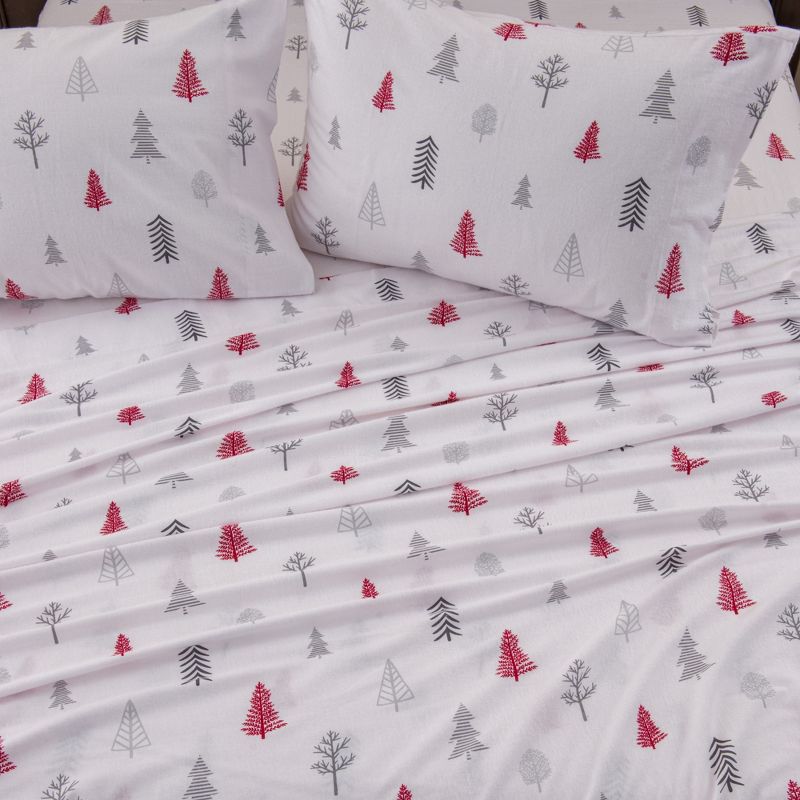 Great Bay Home Cotton Printed Flannel Sheet Set, 2 of 9