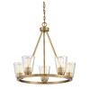 Savoy House Calhoun 5 - Light Chandelier in  Warm Brass - 4 of 4