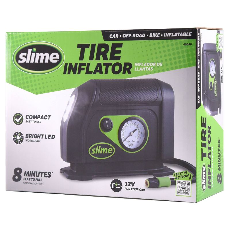 Slime 12V Tire Inflator with Dial, 1 of 9