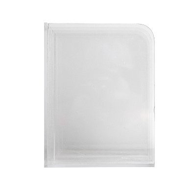 Clear Acrylic 3 Section File Holder with Anti-Slip Feet