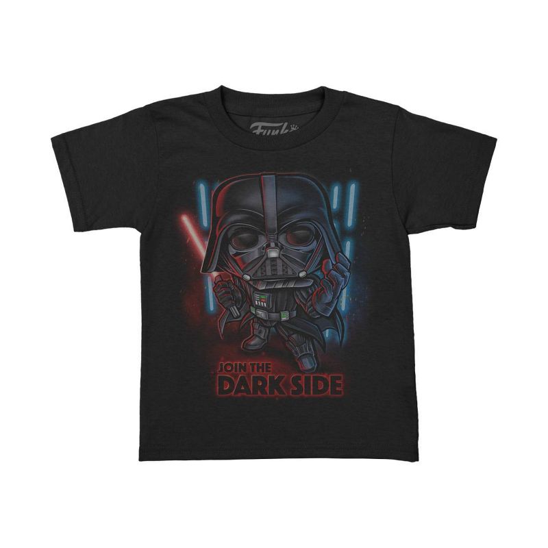 Kids&#39; Star Wars Darth Vader Pocket Pop Short Sleeve Graphic T-Shirt, 1 of 4
