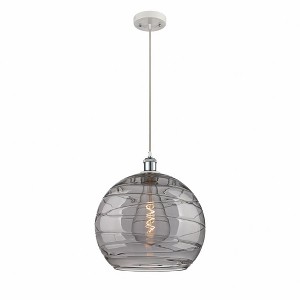 Athens Deco Swirl - 1 Light Pendant In Industrial Style-16.88 Inches Tall and 13.75 Inches Wide - 1 of 1