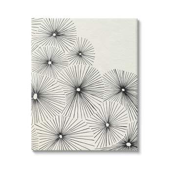 Stupell Industries Contemporary Flowers Abstract Gallery Wrapped Canvas Wall Art