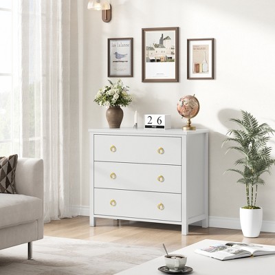 Bedroom Dressers, 47.2" Wide Banded Storage, Wooden Closet Freestanding Chest of Drawers