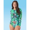 Beach House Sport Emerge Long Sleeve Ruched Zip Front One Piece Swimsuit - 3 of 4