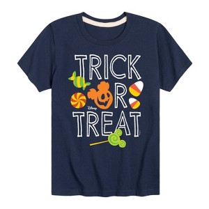 Boys' - Disney - Trick Or Treat Candy Art Short Sleeve Graphic T-Shirt - 1 of 4