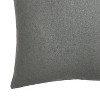 18"x18" Perleo Square Throw Pillow Light Gray - The Pillow Collection: Modern Indoor Polyester & Wool, Zippered - image 3 of 4