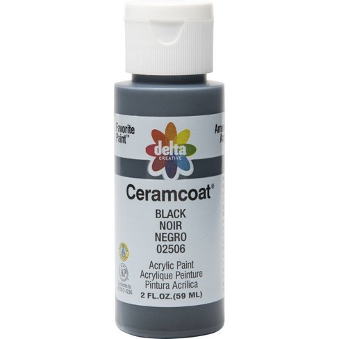 2 Fl Oz Acrylic Craft Paint Black - Delta Ceramcoat : Target