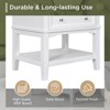BENCMATE Bathroom Vanities 24 Inch Bathroom Cabinet Base with Drawer and Open Shelf for Bathroom, White, 23.6"*17.9"*33" - 4 of 4