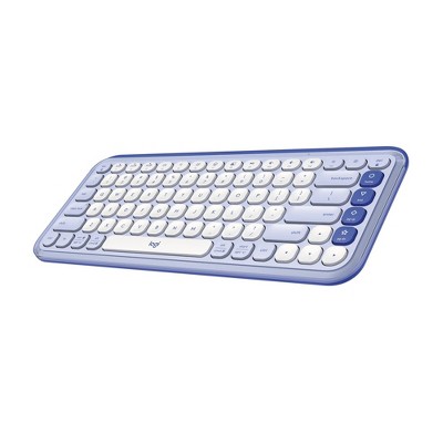 Logitech POP ICON KEYS, Wireless Bluetooth Keyboard, for Laptop, Tablets, PC – Lilac