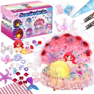 Kiditos Pink Mermaid Shell Night Light DIY Kit with Accessories, Make Your Own Mermaid Lamp, Arts & Crafts Gift for Girls Ages 3+ - 1 of 1