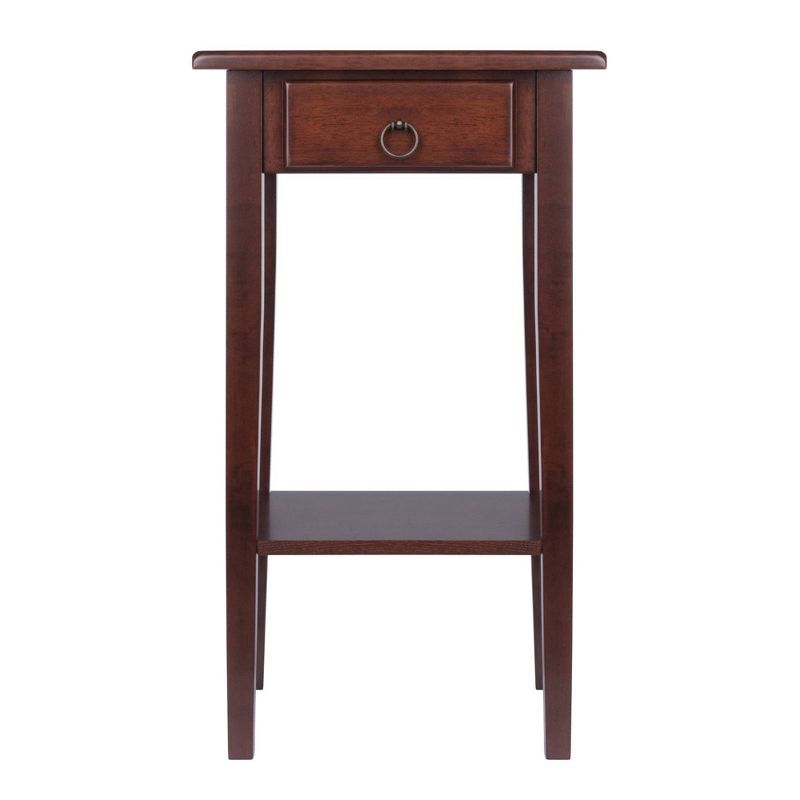 Regalia Accent Table with Drawer, Shelf - Antique Walnut - Winsome, 4 of 9