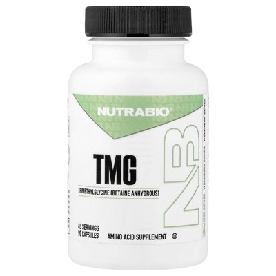 NutraBio TMG, 90 Capsules (500 mg Per capsule)