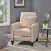 KTMBDW Linen Recliner Sofa Push Back Recliner Chair Adjustable Modern Single Reclining Chair Upholstered Sofa for Living Room, Bedroom - 3 of 4