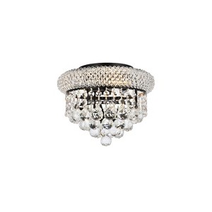 Elegant Lighting Primo 10 inch black flush mount - 1 of 4
