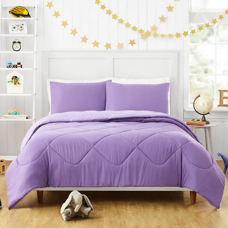 Iris Comforter Set Purple - Urban Playground, 1 of 10