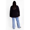 CITY CHIC | Women's Plus Size  Iris Cable Sweater - black - 14W - 4 of 4