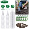 iMountek
 120Pcs Hydroponic Seed Pod Kit with 30 Baskets, Lids, Sponges & Stickers for Indoor Gardening white - 4 of 4