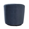 Swivel Ultra-Soft Performance Fabric Barrel Chair with 360-Degree Swivel, Removable Cushion, and Barrel Back Design - 4 of 4