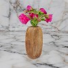 Mela Artisans Manas Mangowood Vase in  Medium Burnt - 3 of 4