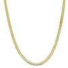 Black Bow Jewelry 5.5mm 10k Yellow Gold Solid Herringbone Chain Necklace - 3 of 4