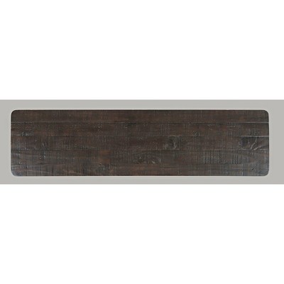 Madison County 54" Rustic Reclaimed Pine Dining Bench in Vintage White