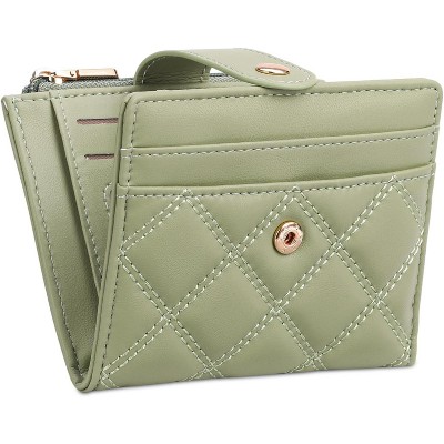 BEAFUP Small Wallets Women,PU Leather Bifold RFID Blocking Card Holder With Zipper Coin Pocket for Women