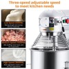 30QT Commercial Food Mixer, 1100w High Efficiency Commercial Mixer with 3 Speeds & Stainless Steel Bowl - 3 of 4