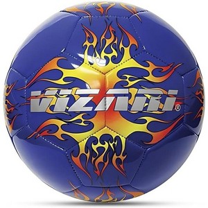 Vizari Blaze Soccer Ball for Youth & Adults - Blue & Orange | Inflatable Blaze Ball with Rubber Bladder | Perfect for Training, Matches & Outdoor Games - 1 of 4