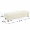 Bella Depot 60.25''W Comfortable Bench Ottoman - 3 of 4
