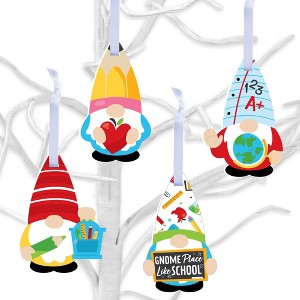 Big Dot of Happiness School Gnomes - Teacher and Classroom Decorations - Tree Ornaments - Set of 12 - 1 of 4