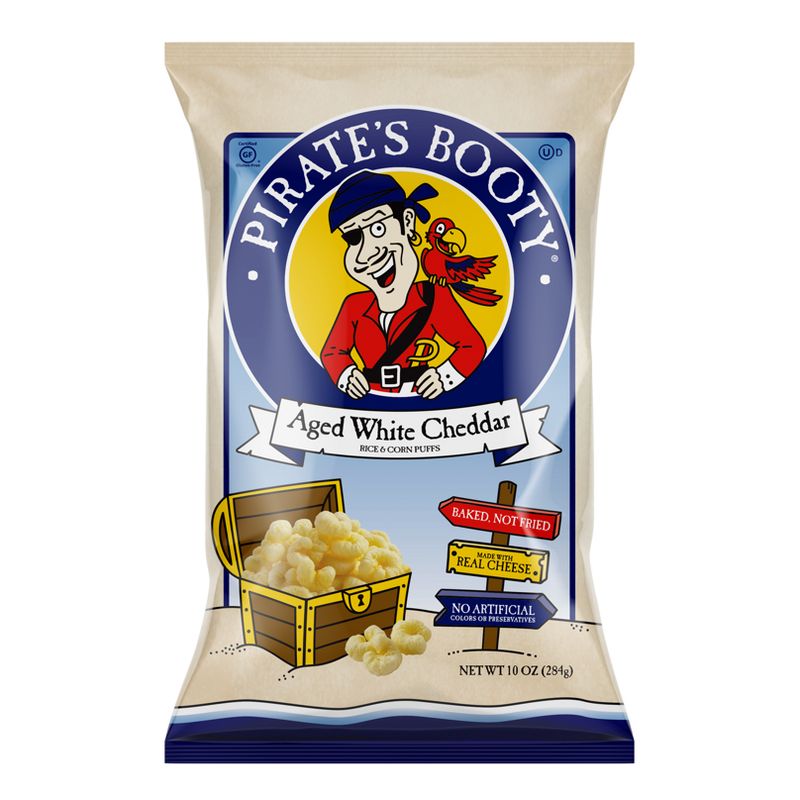Pirate&#39;s Booty Aged White Cheddar Puffs - 10oz, 1 of 6