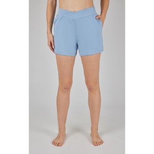 Yogalicious Womens Lux Marina Crossover 4" Side Pocket Short - 1 of 3