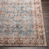 Livabliss 2'7"x12' Colin Traditional Machine Washable Rug Blue/Brown: Flatweave Runner, Pet Friendly, Indoor Use - 2 of 4