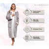 Silver Lilly - Women's Plush Zip Up Sherpa Lined Robe - image 4 of 4