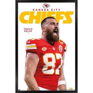 Trends International NFL Kansas City Chiefs - Travis Kelce Feature Series 24 Framed Wall Poster Prints - 1 of 4