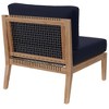Modway Clearwater Outdoor Patio Teak Wood Armless Chair - 3 of 4