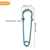 Unique Bargains Metal DIY Blankets Crafts Brooch Making Home Sewing Large Safety Pins 24 Pcs - 2 of 4