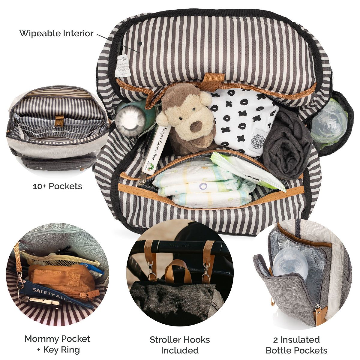 Parker Baby Co. Diaper Backpack - thumbnail 9