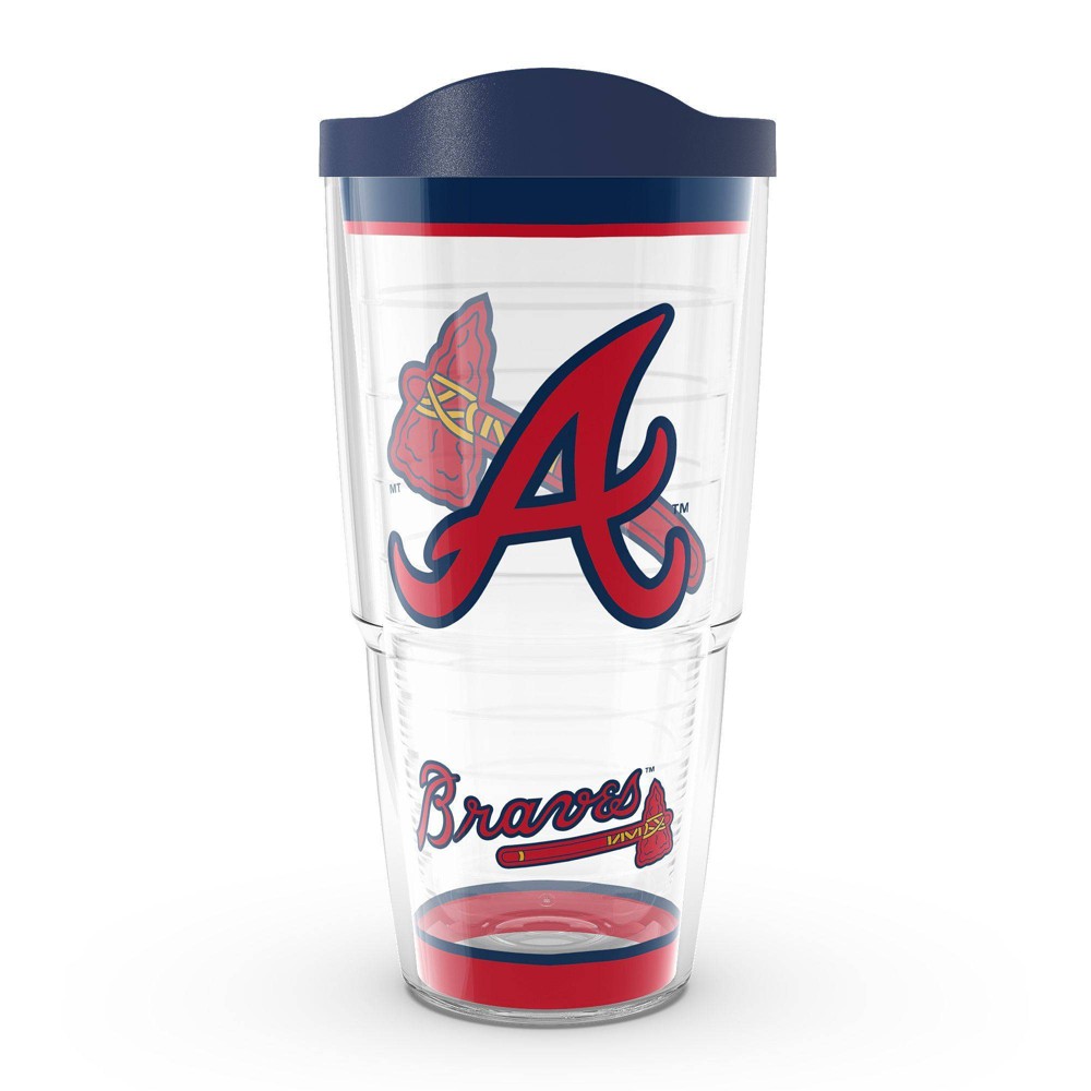 Photos - Glass MLB Atlanta Braves 24oz Tradition Classic Tumbler