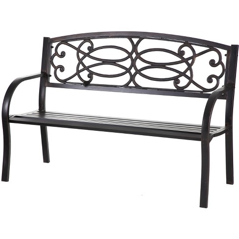 Evergreen Metal Garden Bench : Target