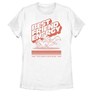 Womens Zootopia 2 Judy Hopps and Nick Wilde Best Friend Energy T Shirt - 1 of 4