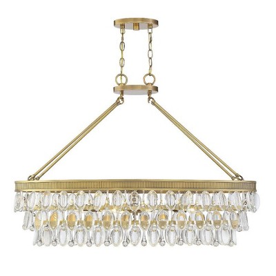 Savoy House Windham 8 - Light Chandelier in  Warm Brass