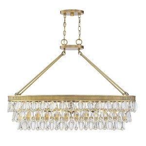 Savoy House Windham 8 - Light Chandelier in  Warm Brass - 1 of 4