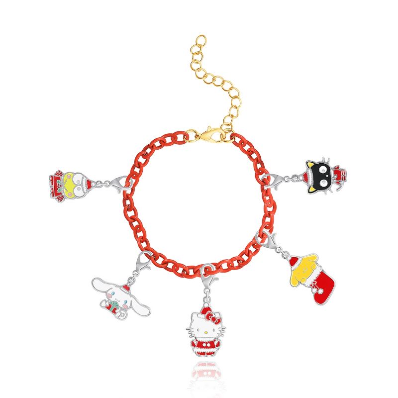 Sanrio Hello Kitty Girls Necklace and Bracelet with 12 Sanrio Charms Customizable Advent Set - Officially Licensed, 3 of 7