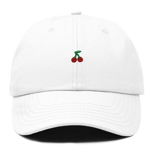 Dalix Lil Cherry Embroidered Cotton Summer Outdoor Baseball Cap Dad Hat Womens - 1 of 4