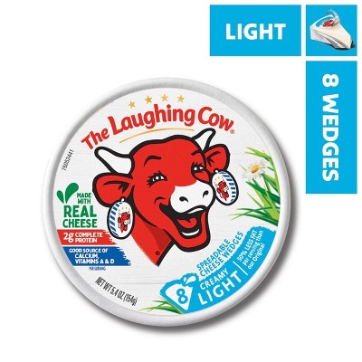 The Laughing Cow Spreadable Light Swiss Cheese Wedges - 5.4oz/8ct