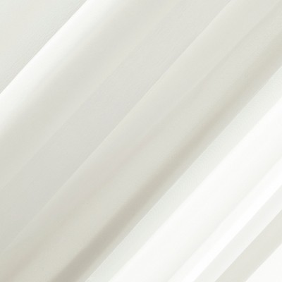 Eggshell Sheer Polyester Rod Pocket Curtain Panel, 59" x 96"