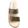 Journee Collection Womens Ashanti Slip On Slide Multi Strap Sandals Olive 7 - 4 of 4